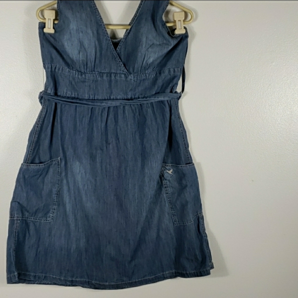 Grane Halter Top Jean's Dress